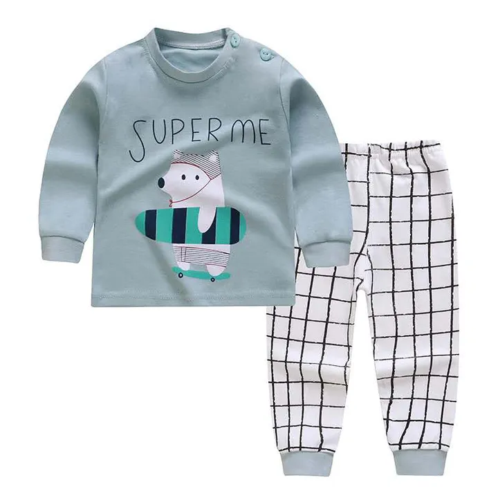 طقم بيجاما قطن ، ملابس نوم للأطفال Cotton Pajama Set, Kids Sleepwear