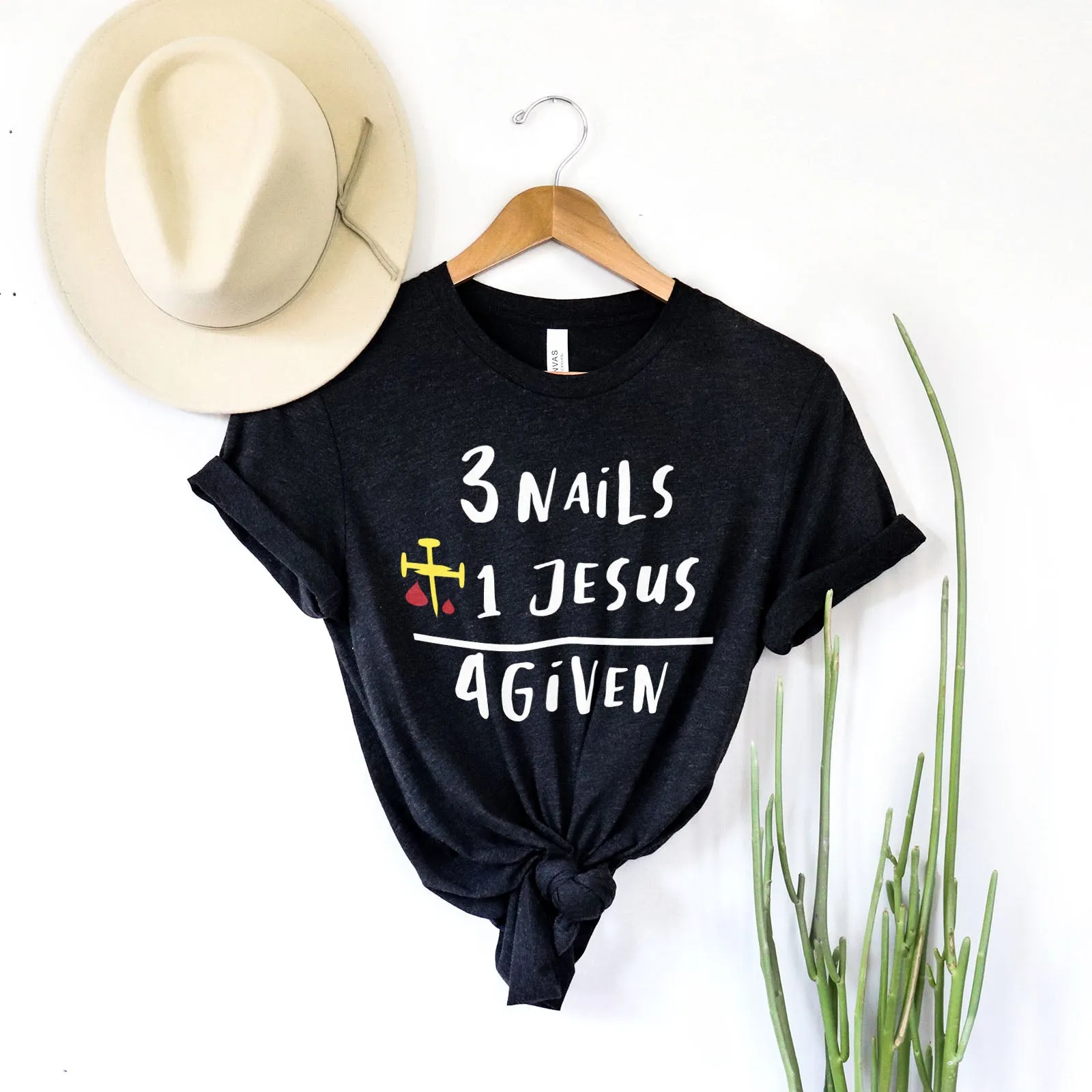 3 Nails   1 Jesus Equals 4 Given Tee