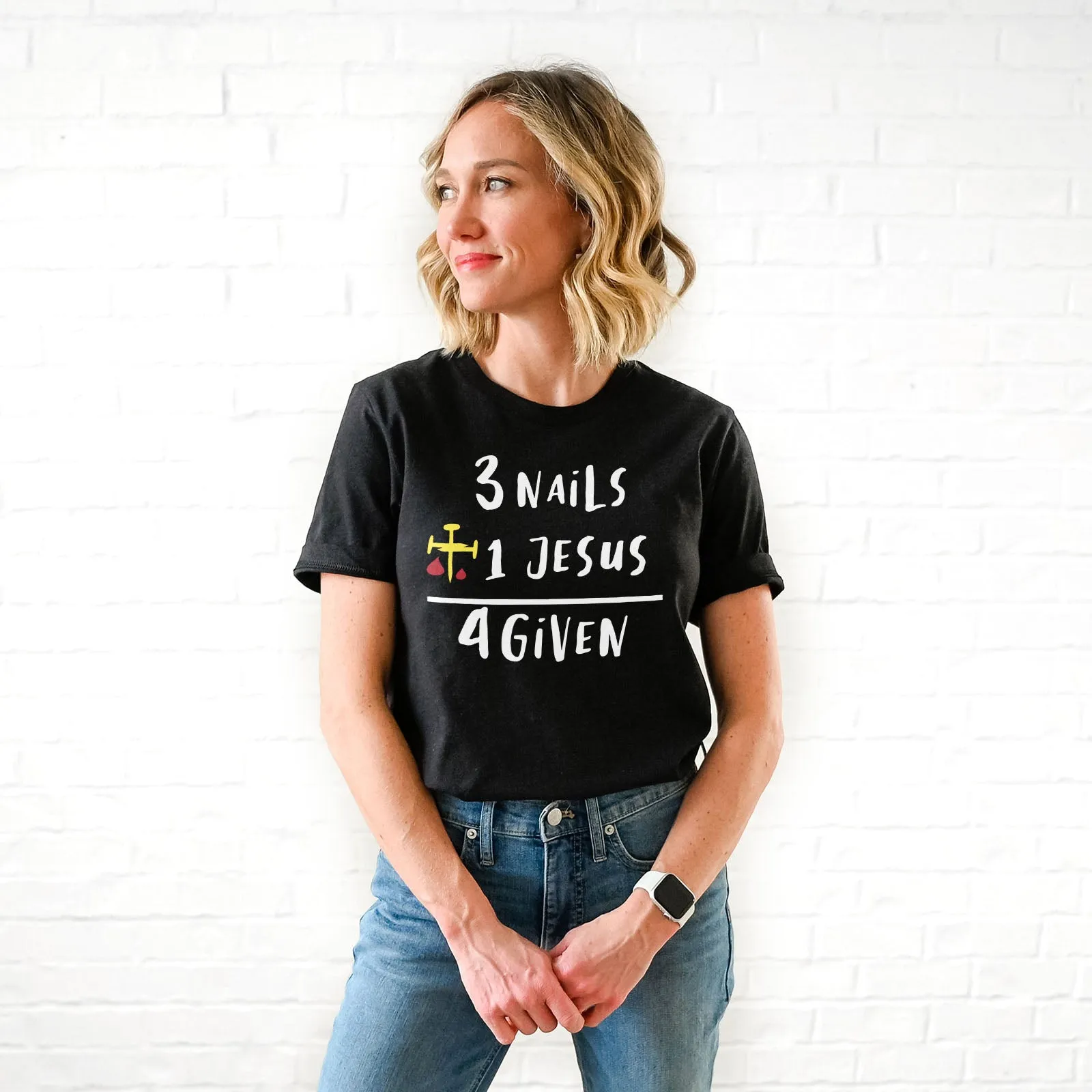3 Nails   1 Jesus Equals 4 Given Tee