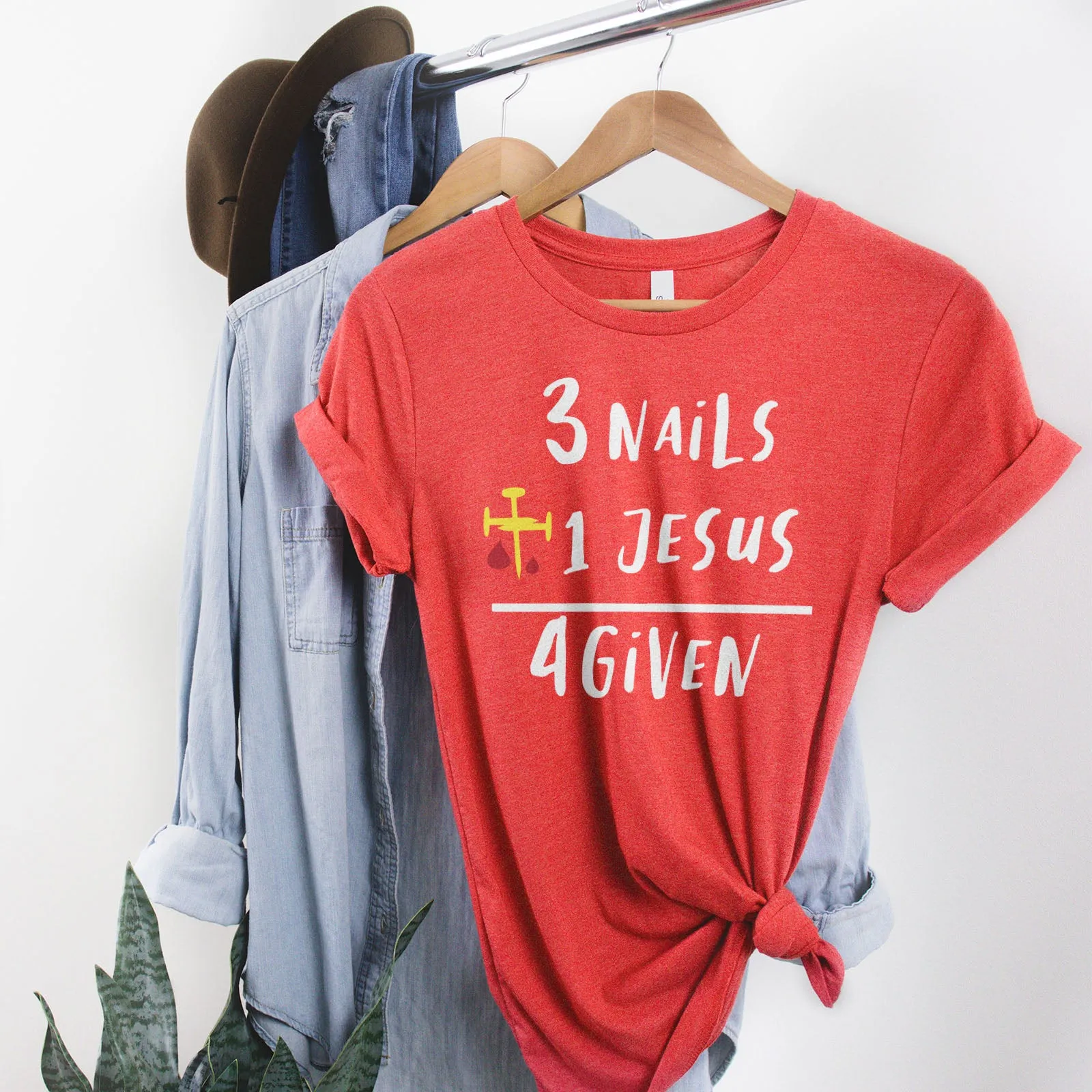 3 Nails   1 Jesus Equals 4 Given Tee