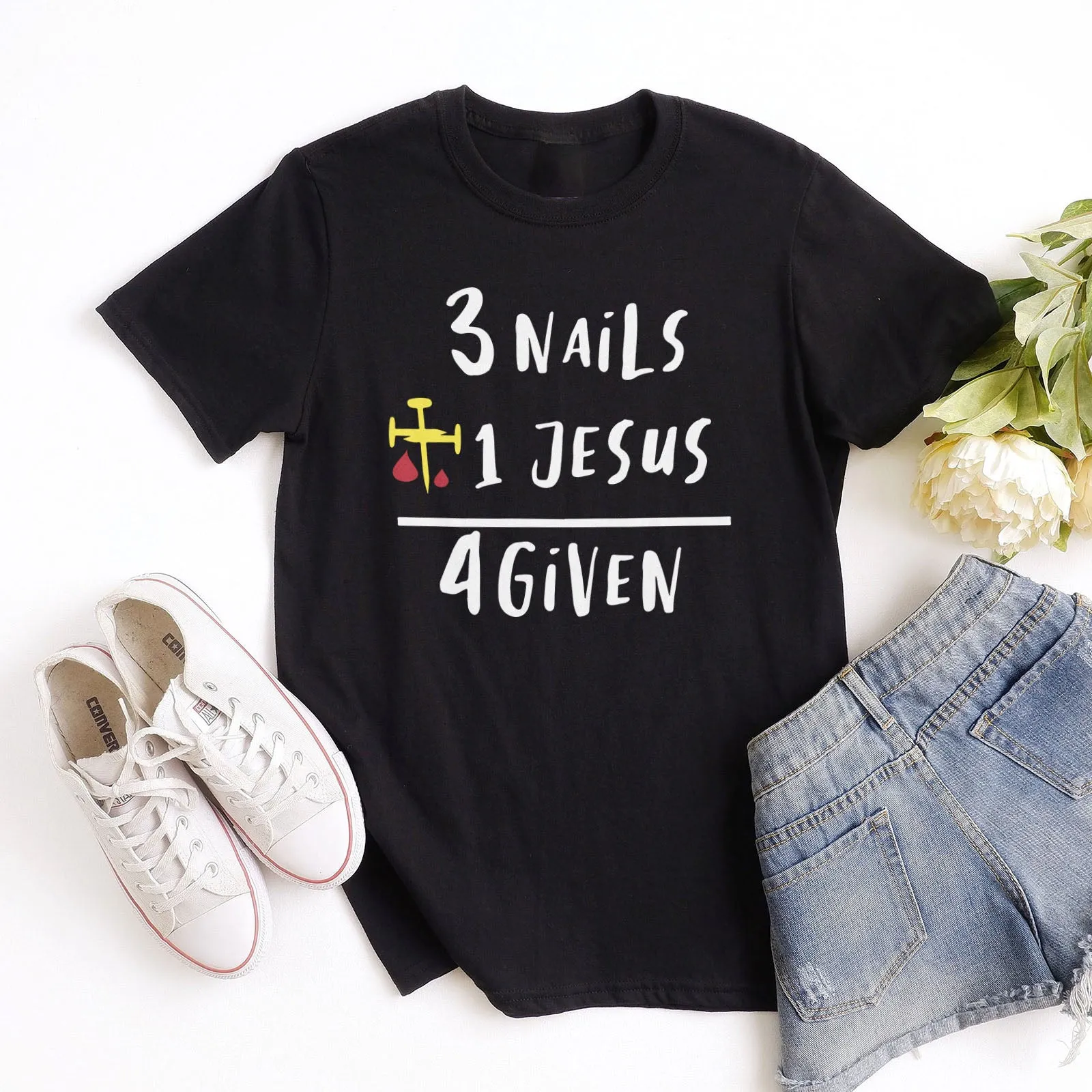 3 Nails   1 Jesus Equals 4 Given Tee
