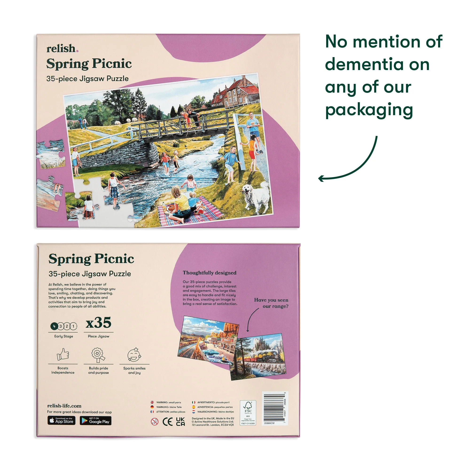 35 piece jigsaw puzzle - Spring Picnic