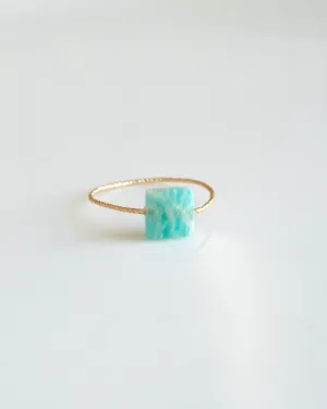 Amazonite Serenity ring