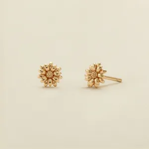 April Birth Flower Stud Earrings
