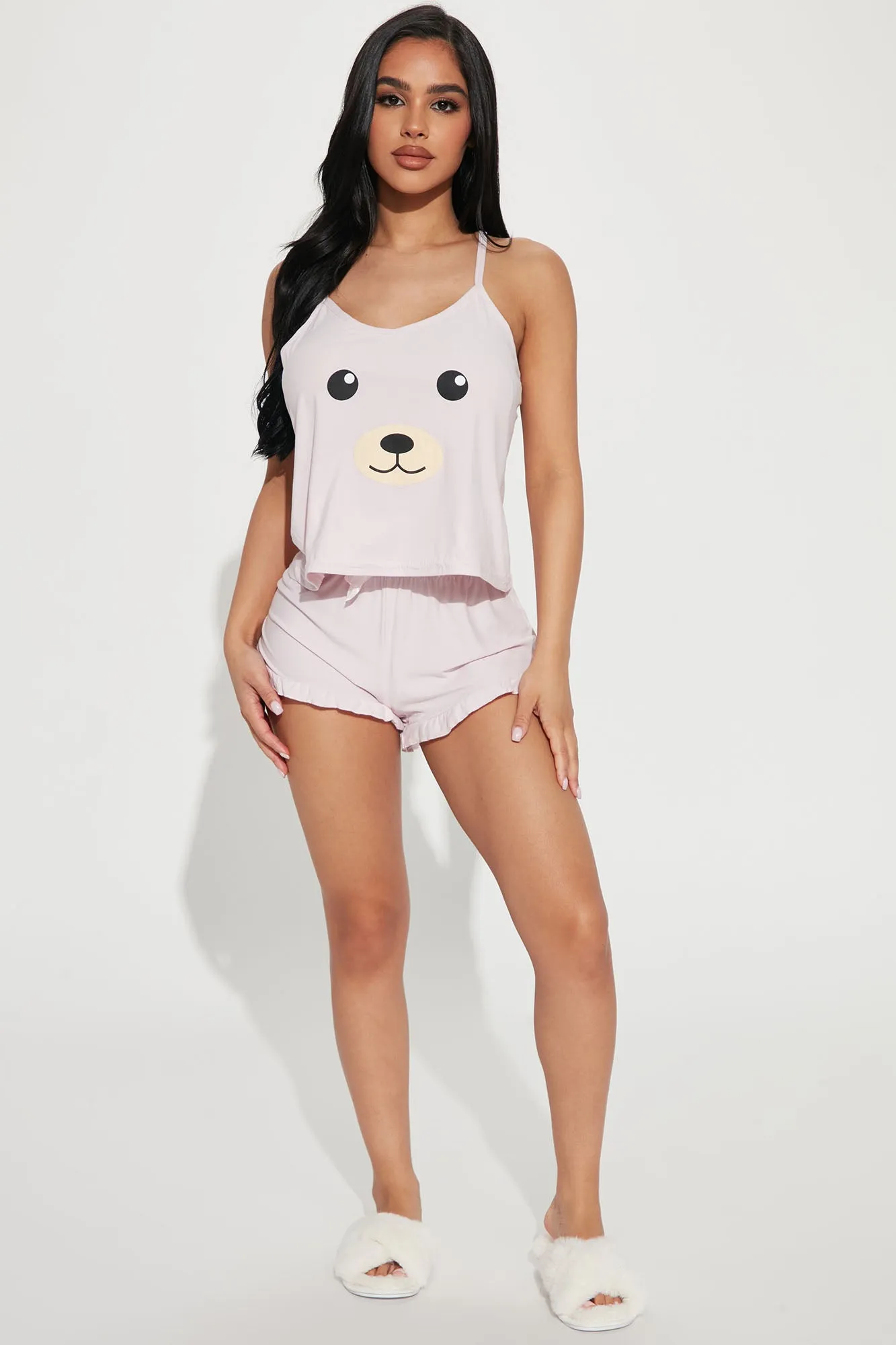 Baby Bear Cutie PJ Short Set - Pink