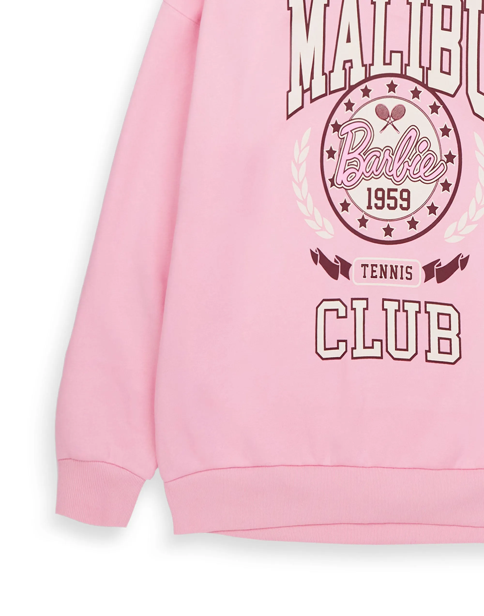 Barbie Womens Malibu Tennis Club Sweatshirt