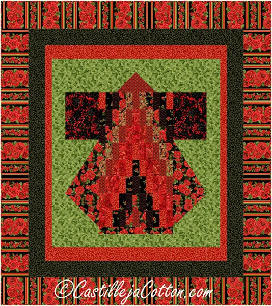 Bargello Kimono Queen Quilt Pattern CJC-57172 - Paper Pattern