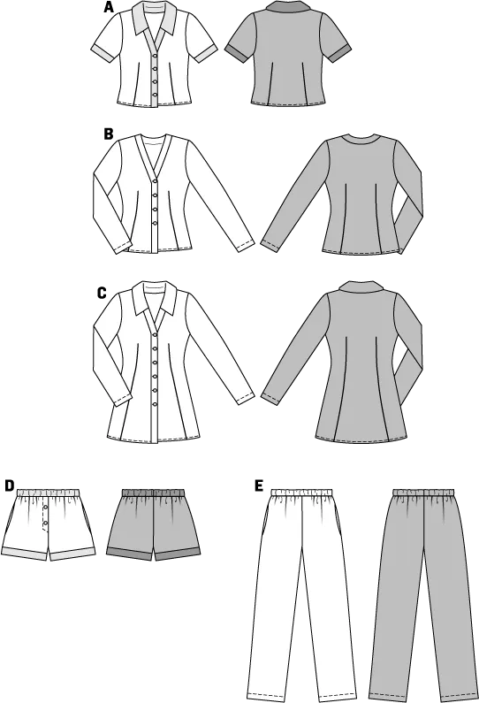 BD6742 Misses sleepwear pattern