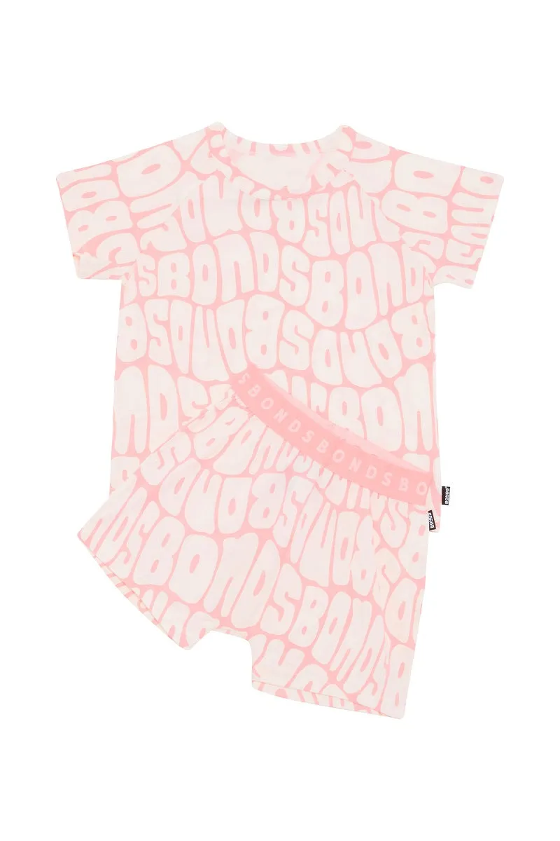 Bonds Kids Tee Sleep Set - Abundant Bonds Pink