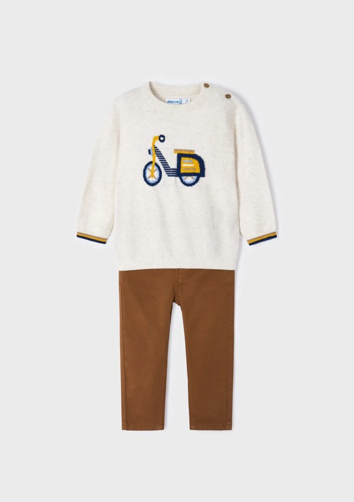 BOYS Long sleeved Sweater & Pant Set | Mayoral