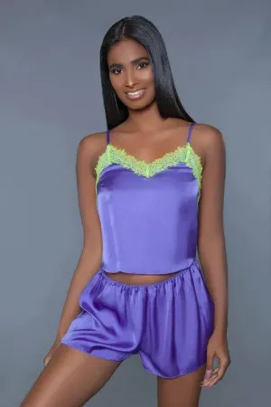 Cecille Satin Pajama Set