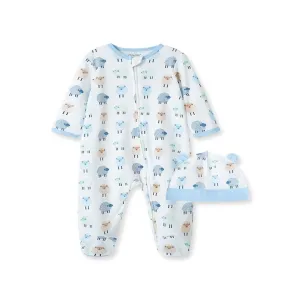 Dotty Lambs Footie and Hat