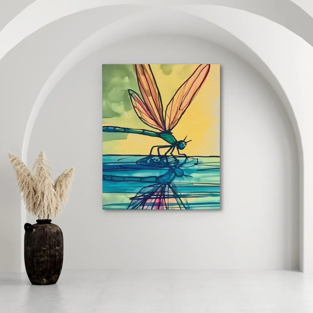 Dragonfly Reflection