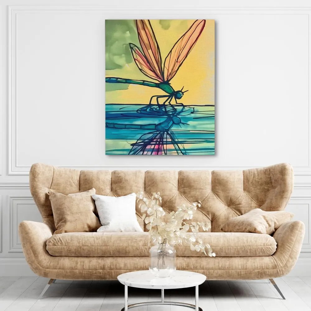 Dragonfly Reflection