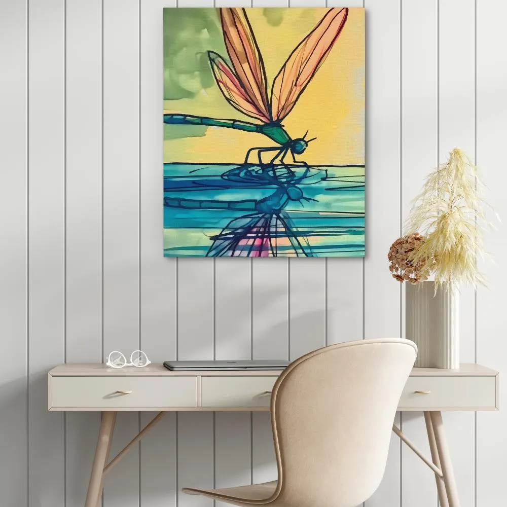 Dragonfly Reflection
