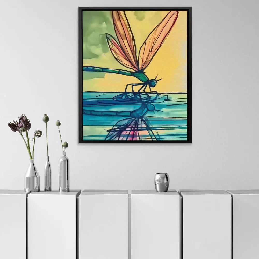Dragonfly Reflection