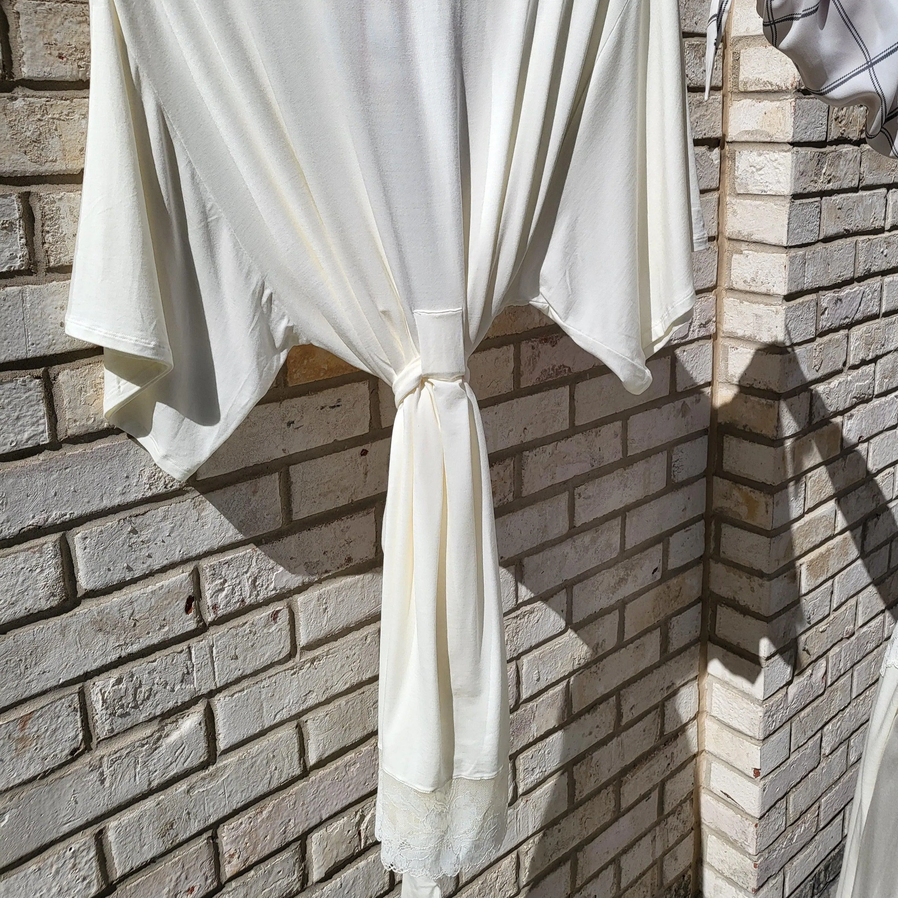 Eberjey Rosalia Robe in Ivory R1974
