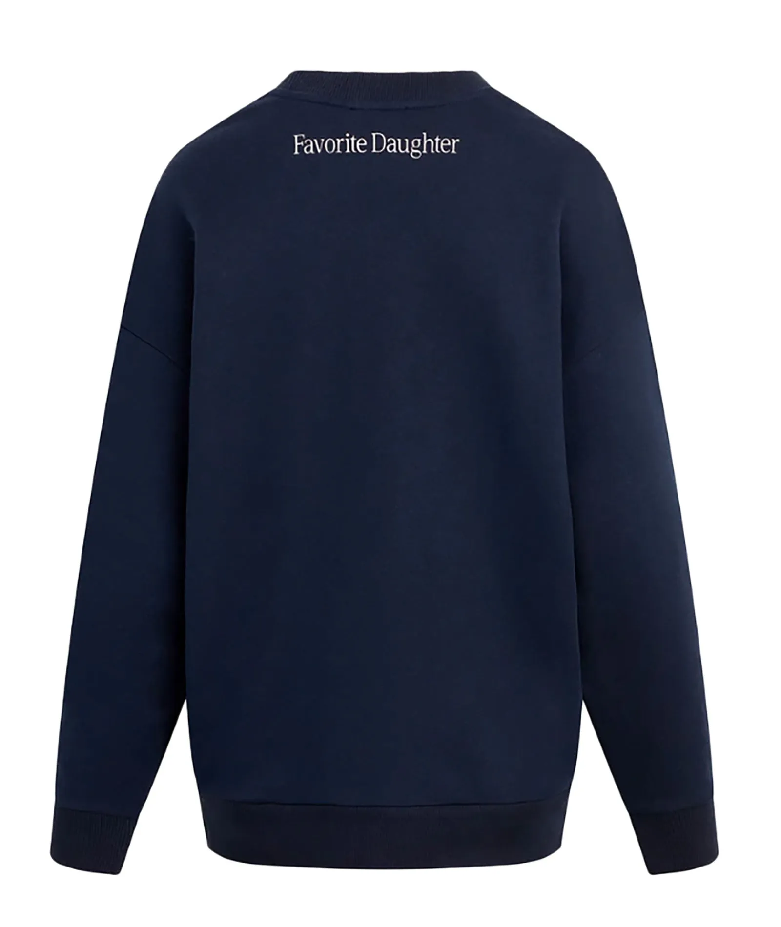 Favorite Daughter Women Go Sports Sweatshirt Navy/White