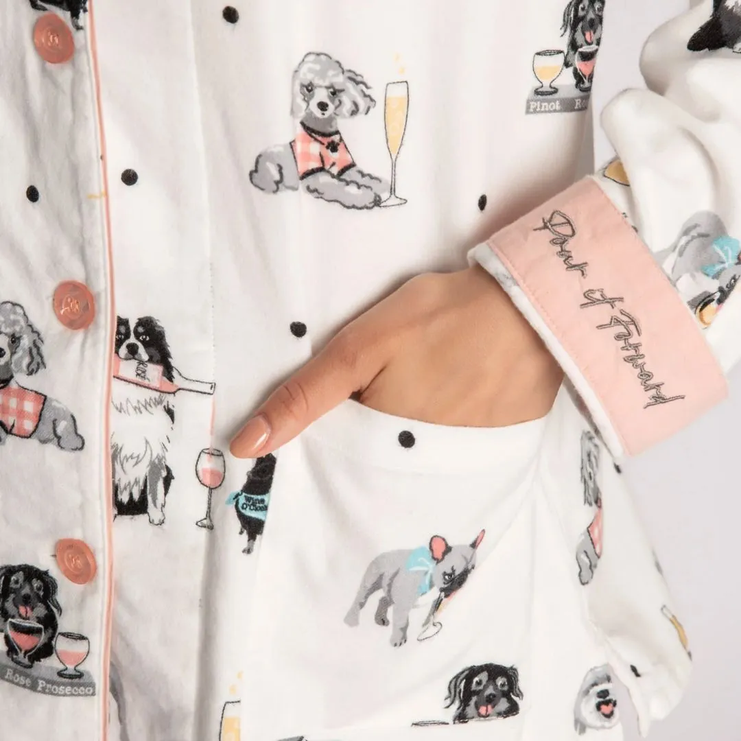 Flannel PJ Set (Ivory)