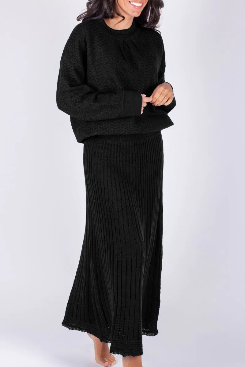 FLORA TOP (BLACK)
