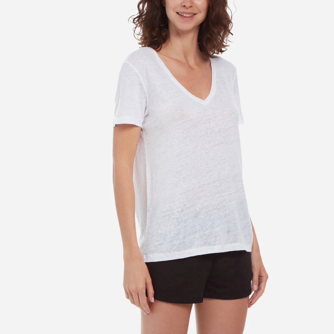 Jordan Linen V-Neck T-Shirt