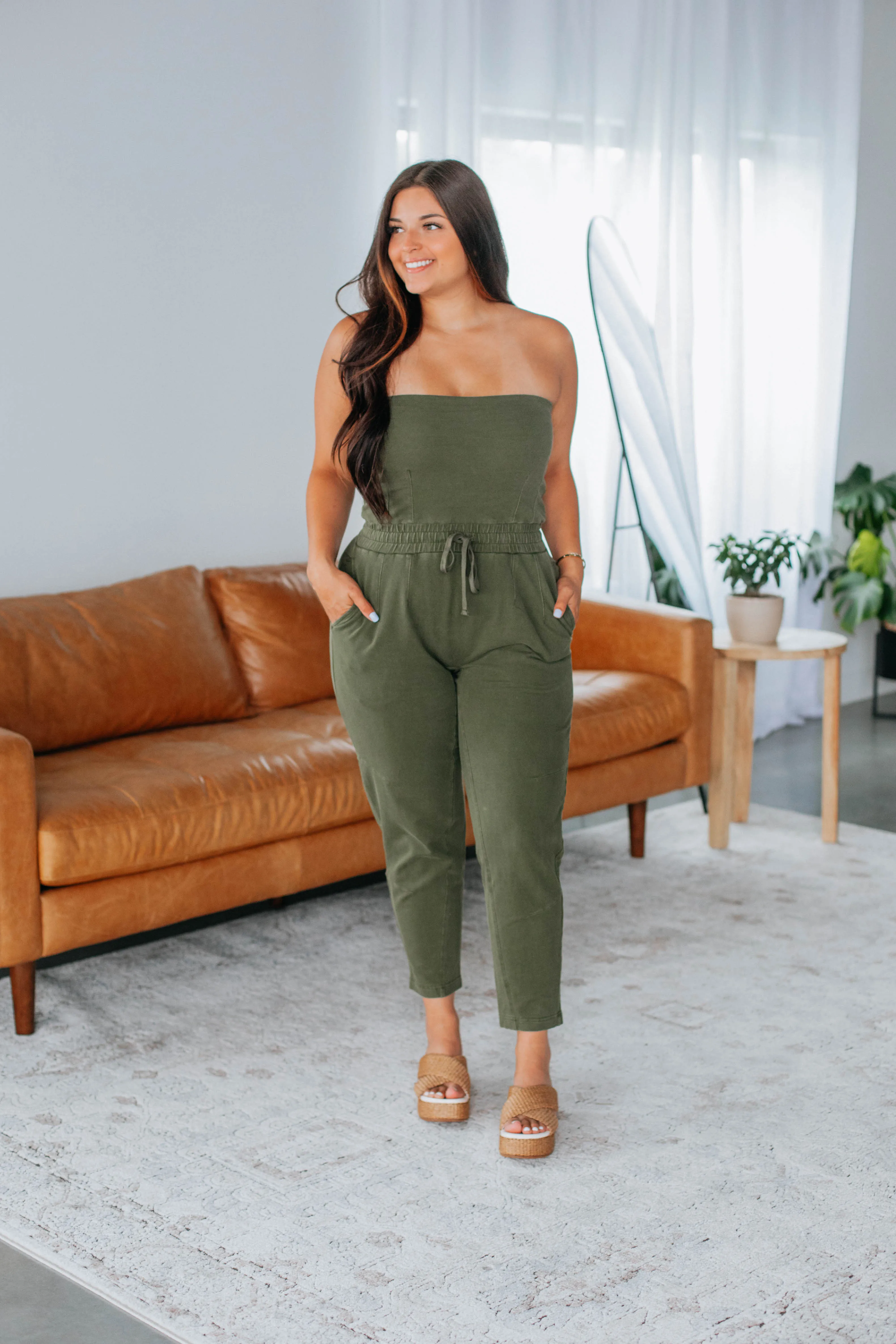 Kaye Jumpsuit - Dark Olive