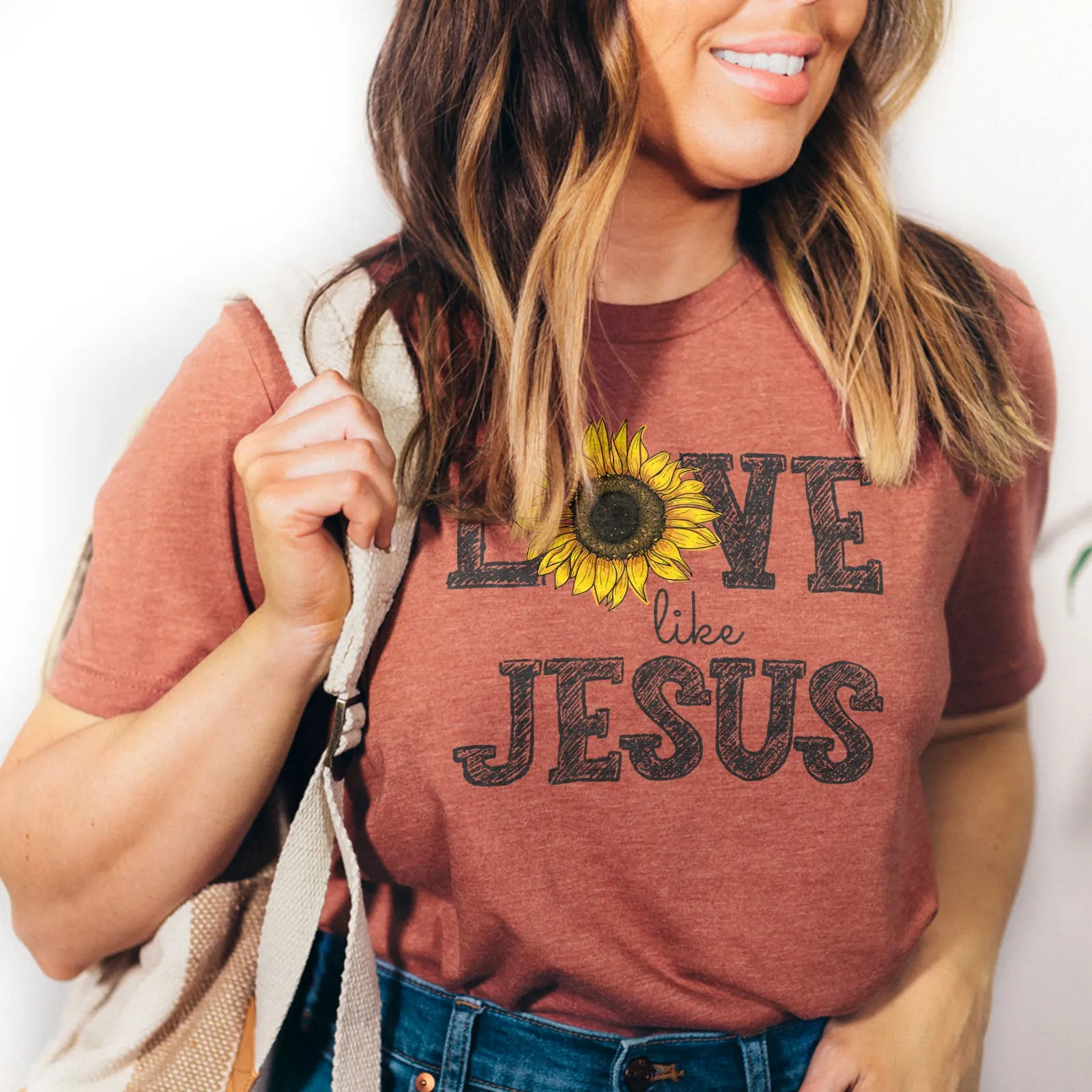 Love Like Jesus | Sunflower Tee
