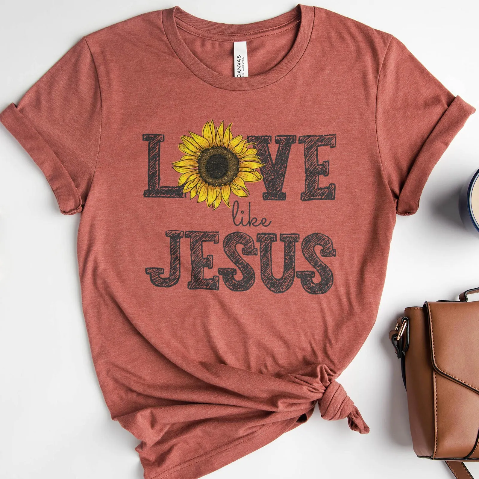 Love Like Jesus | Sunflower Tee