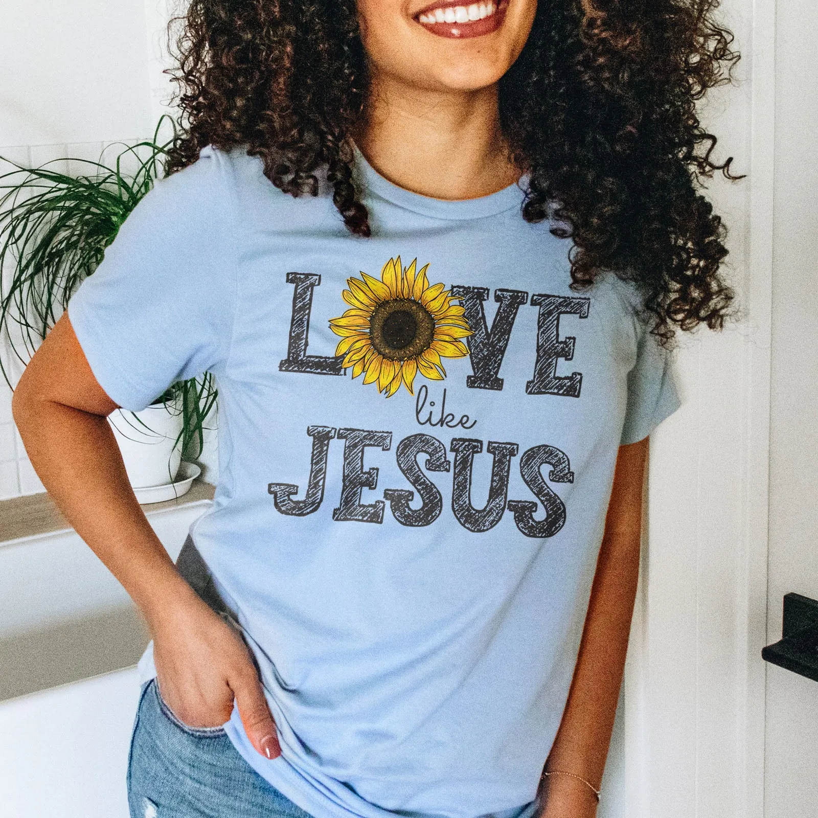 Love Like Jesus | Sunflower Tee
