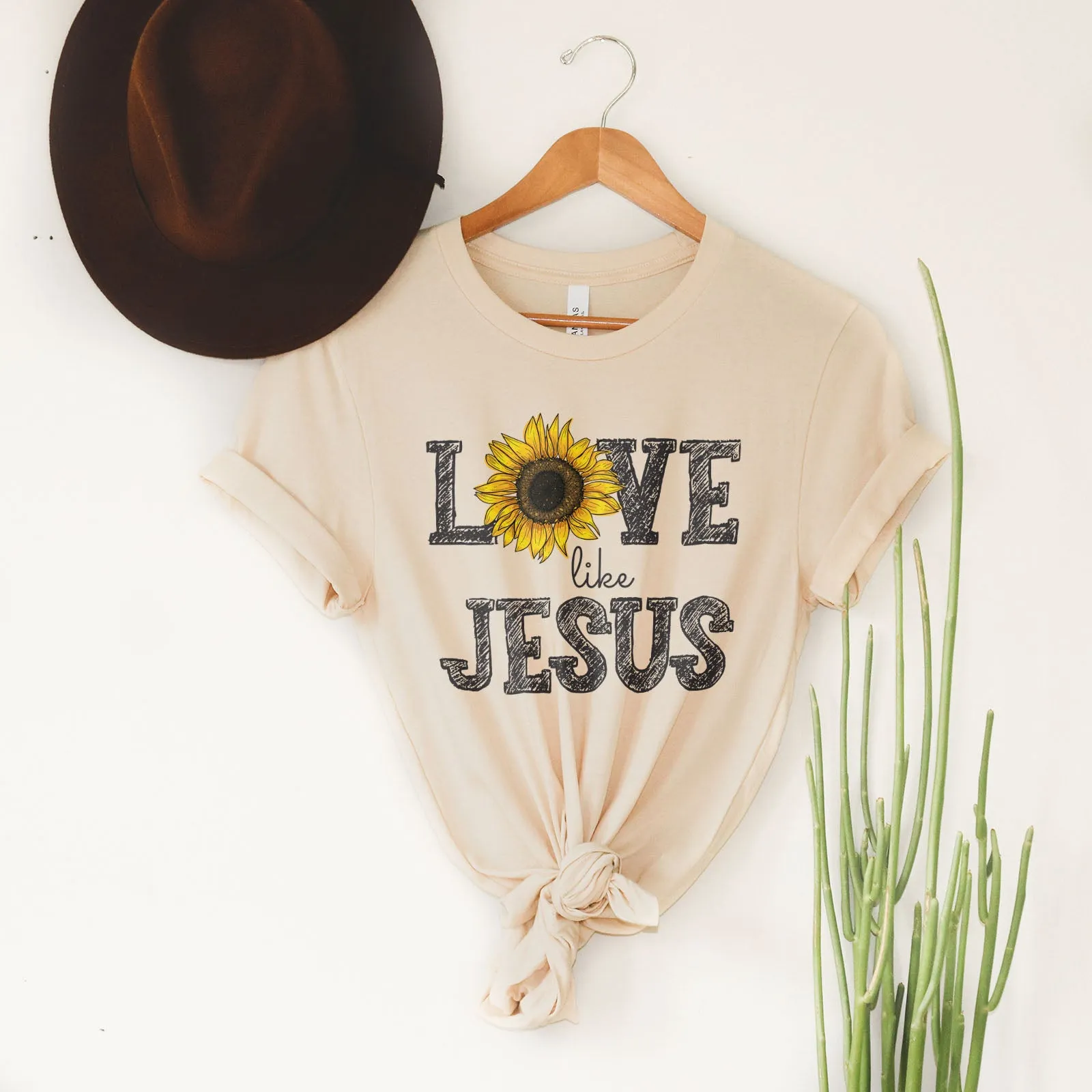 Love Like Jesus | Sunflower Tee