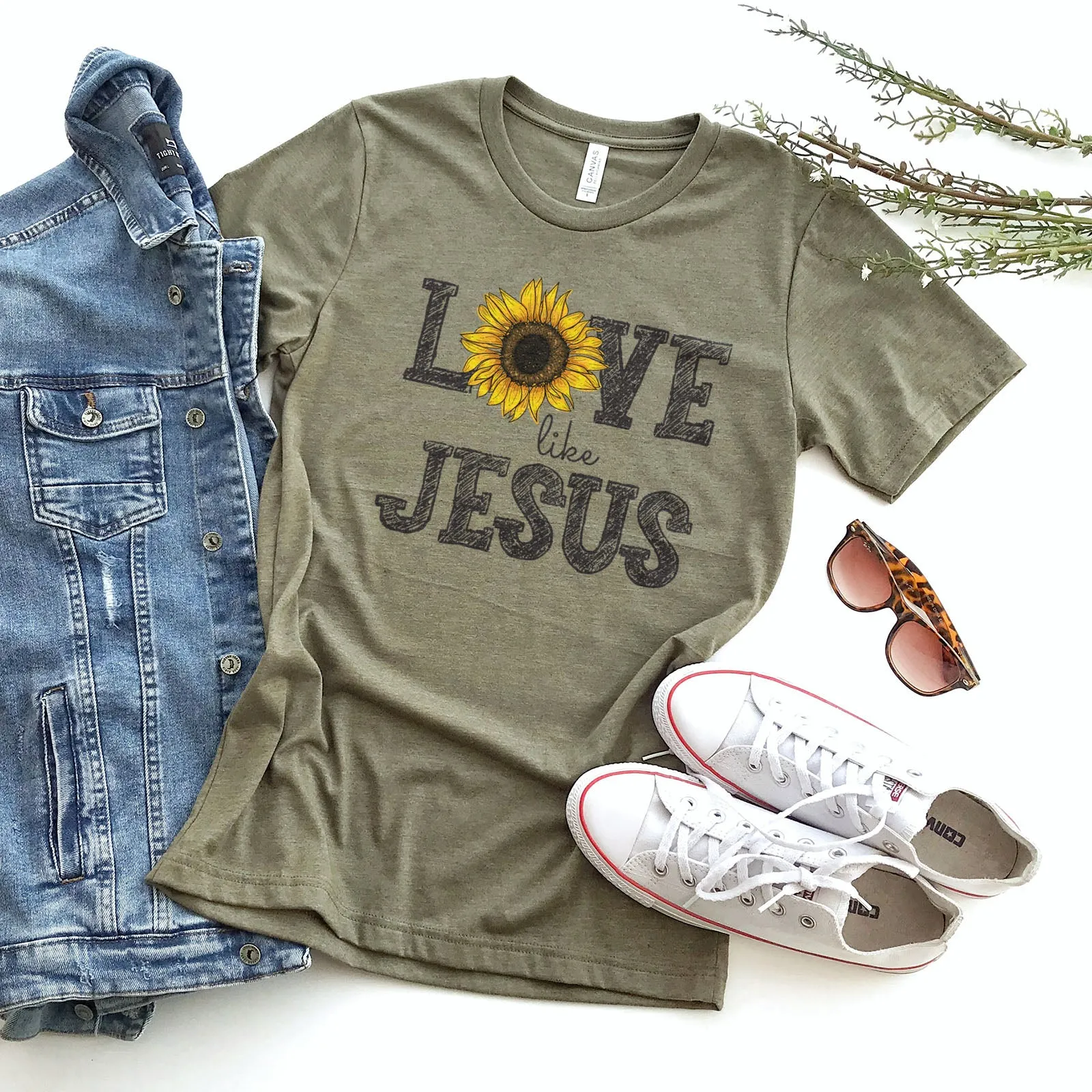 Love Like Jesus | Sunflower Tee