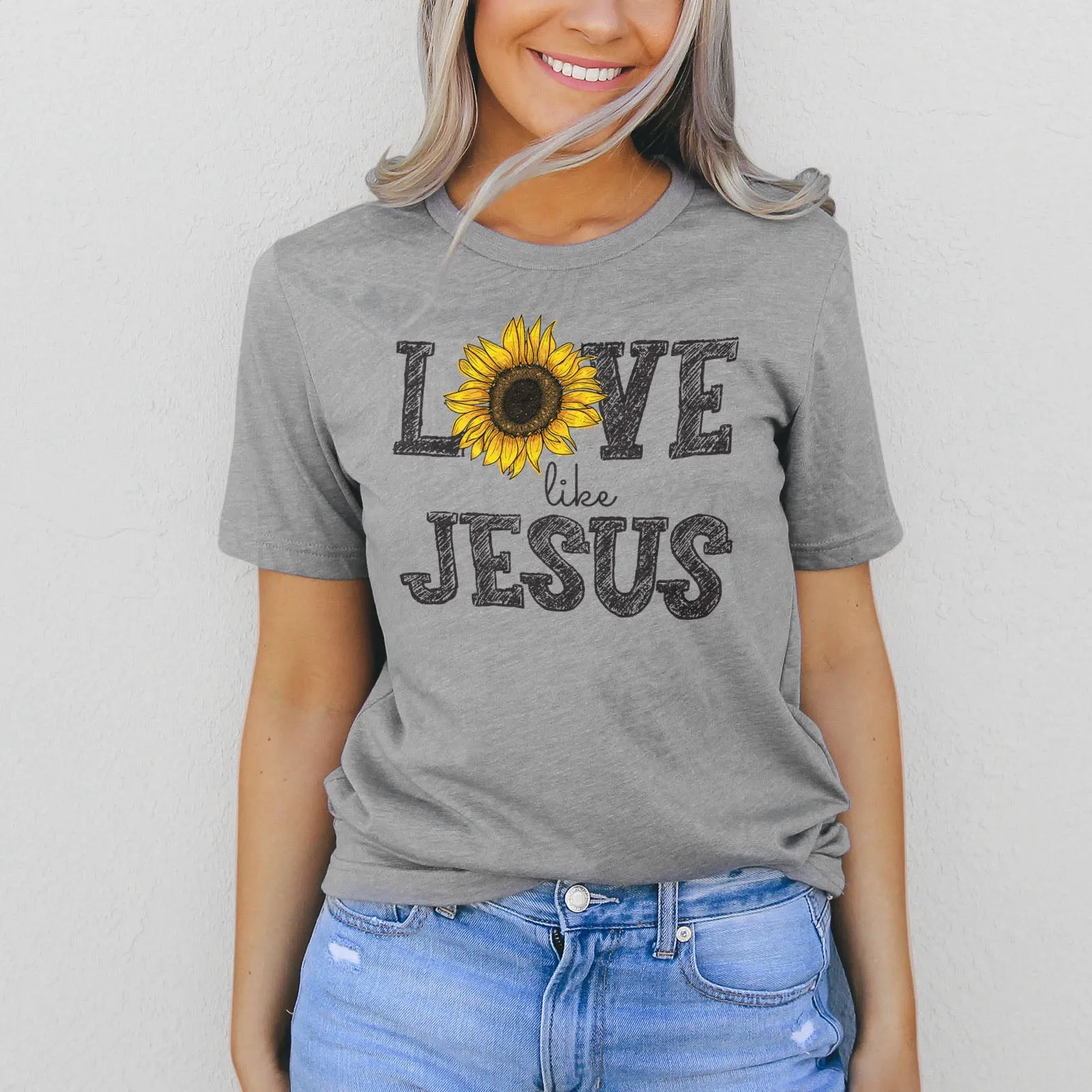 Love Like Jesus | Sunflower Tee