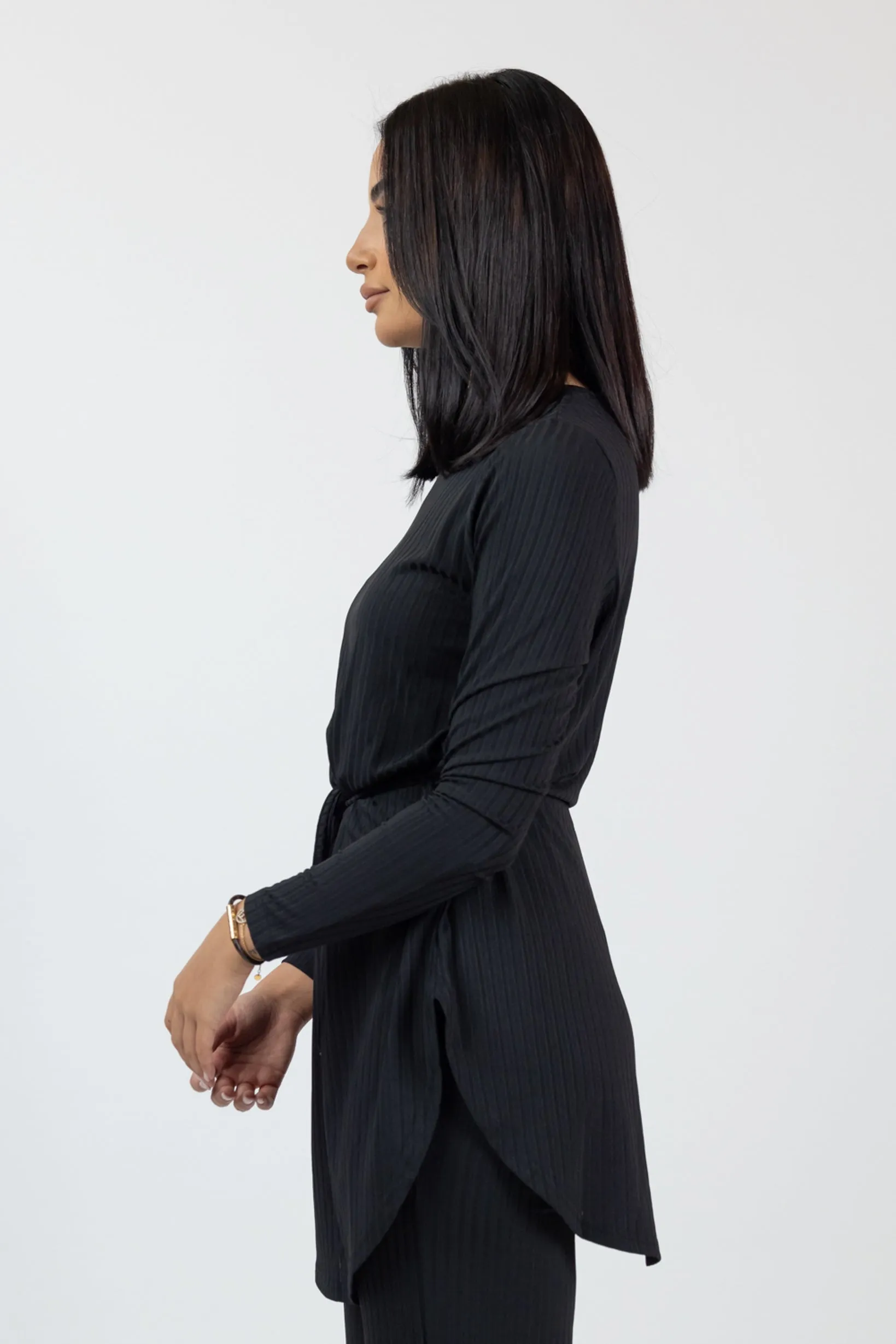 Lycra Rib Top - Dark Shades