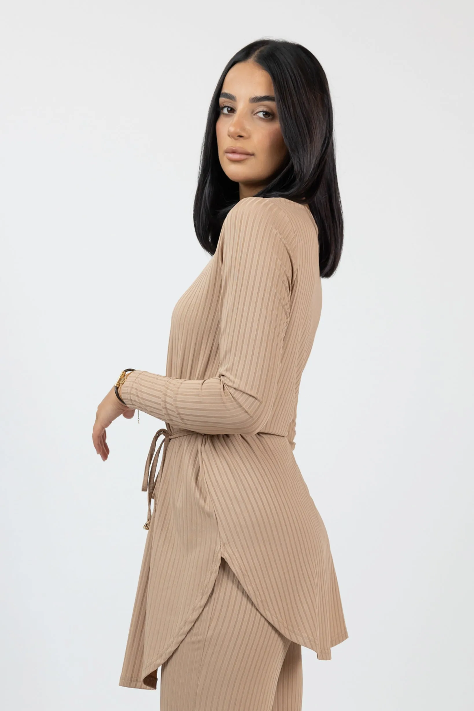 Lycra Rib Top - Dark Shades