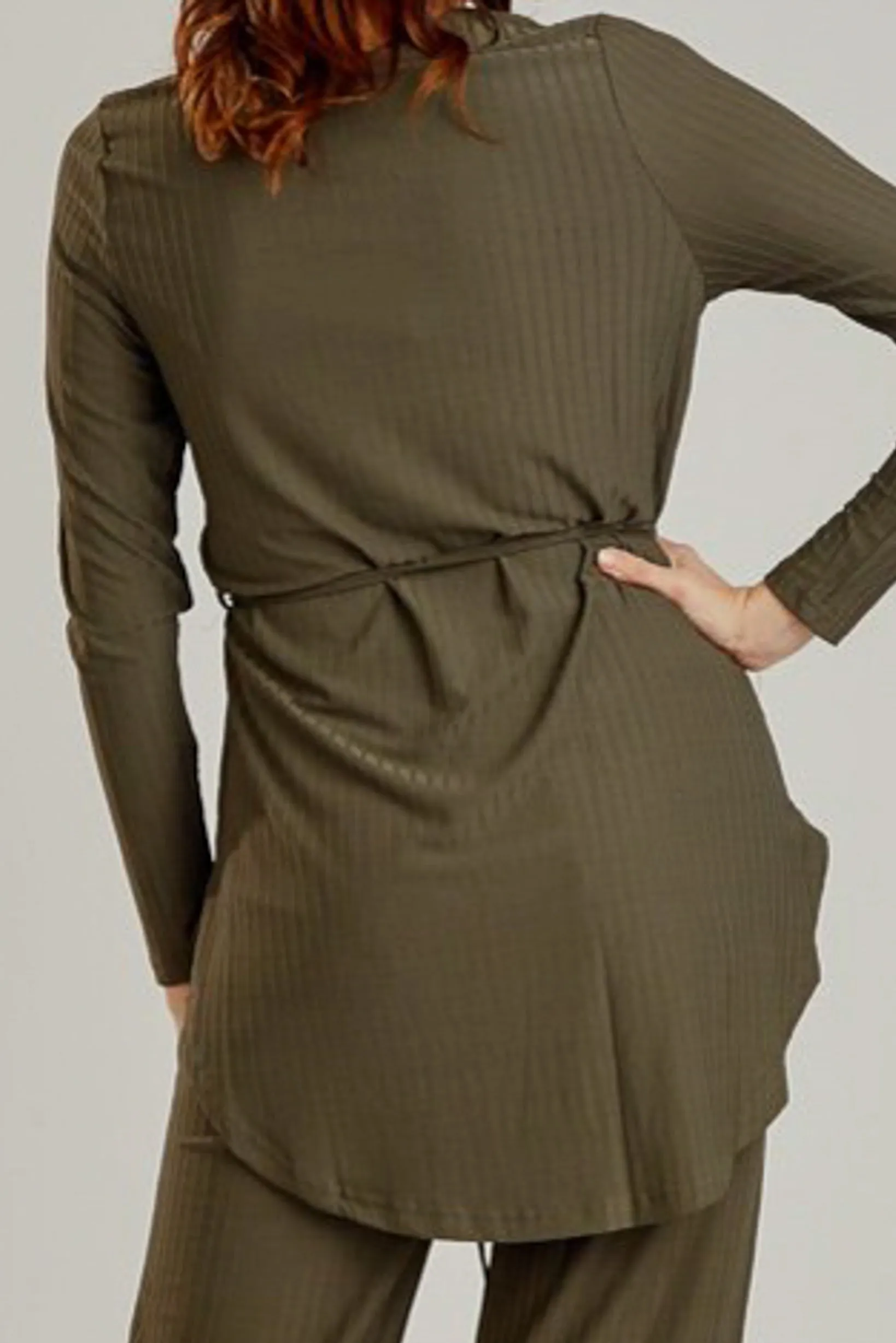 Lycra Rib Top - Dark Shades