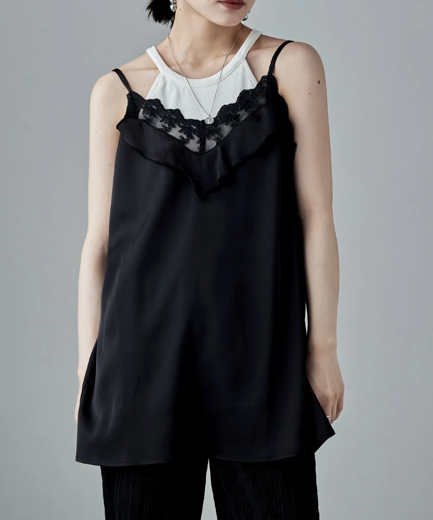 Matte satin lingerie camisole