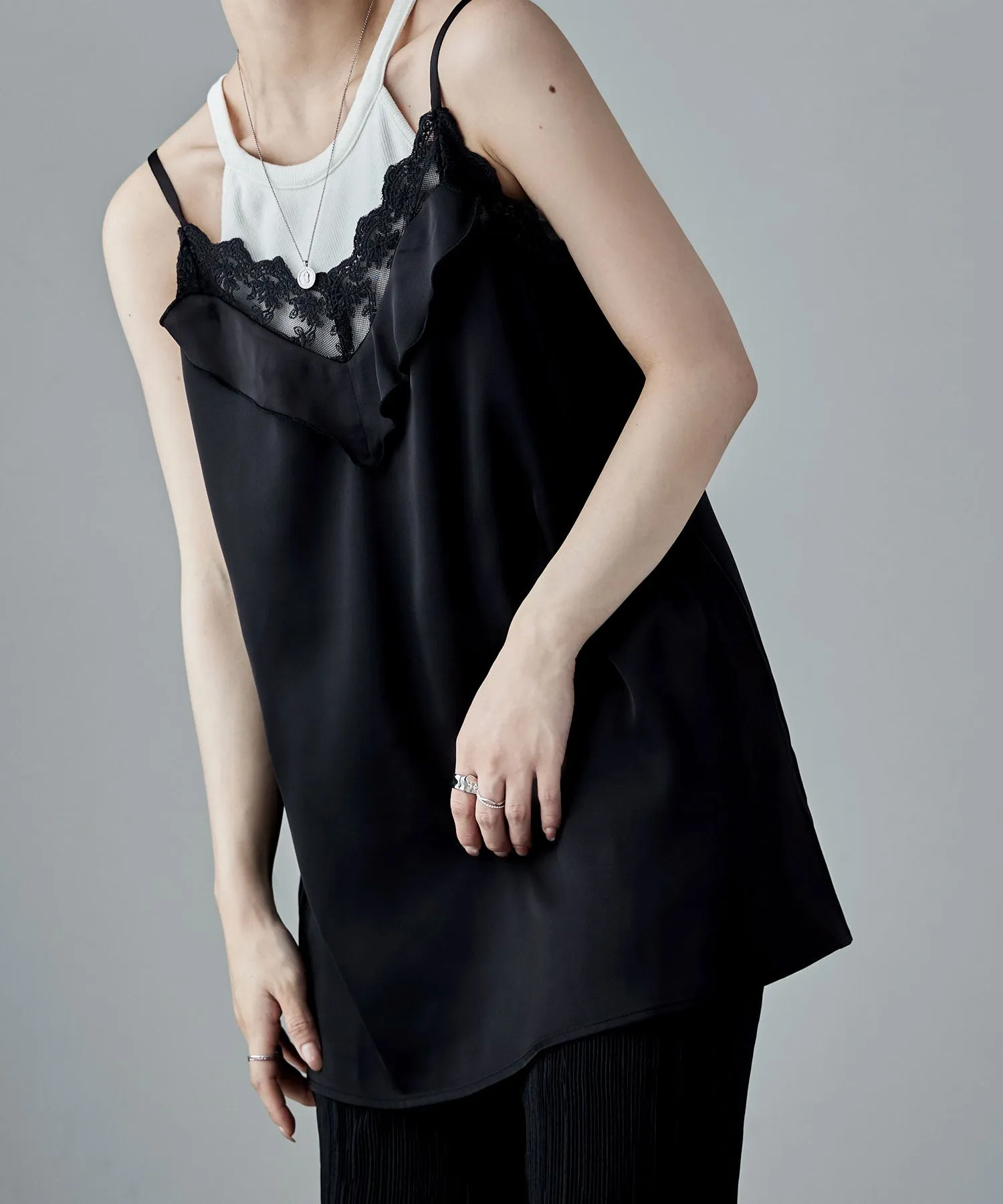 Matte satin lingerie camisole