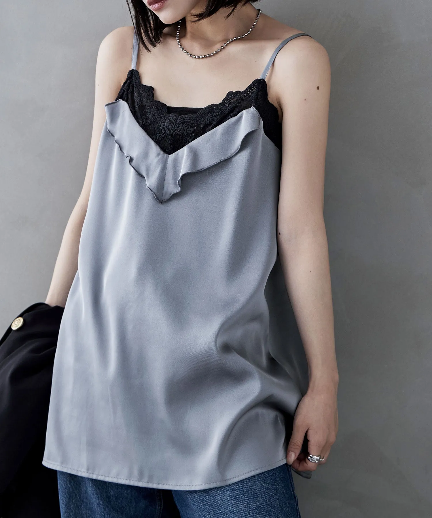 Matte satin lingerie camisole