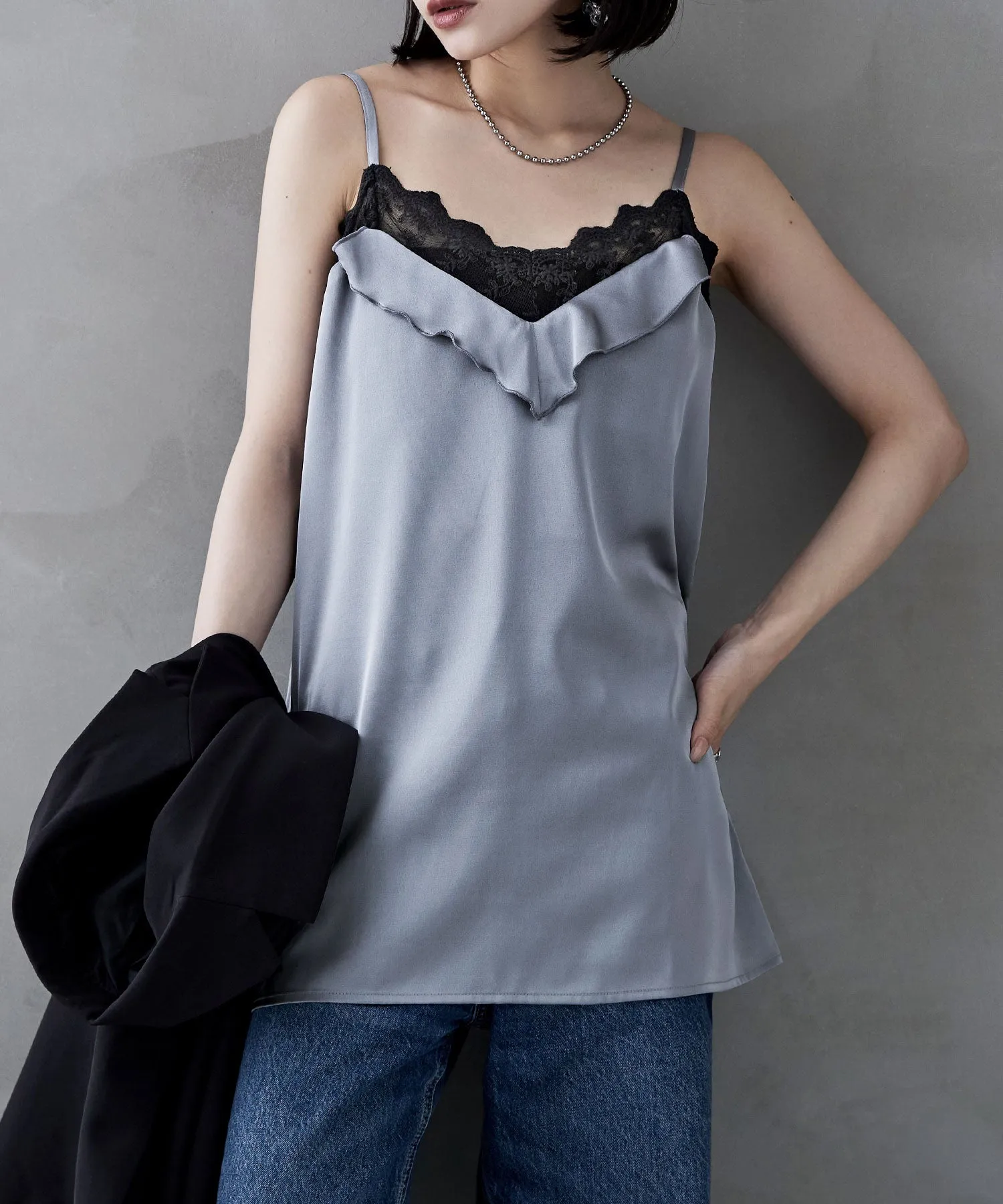 Matte satin lingerie camisole