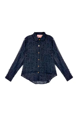 Mel Button Down Shirt - Noir Bows
