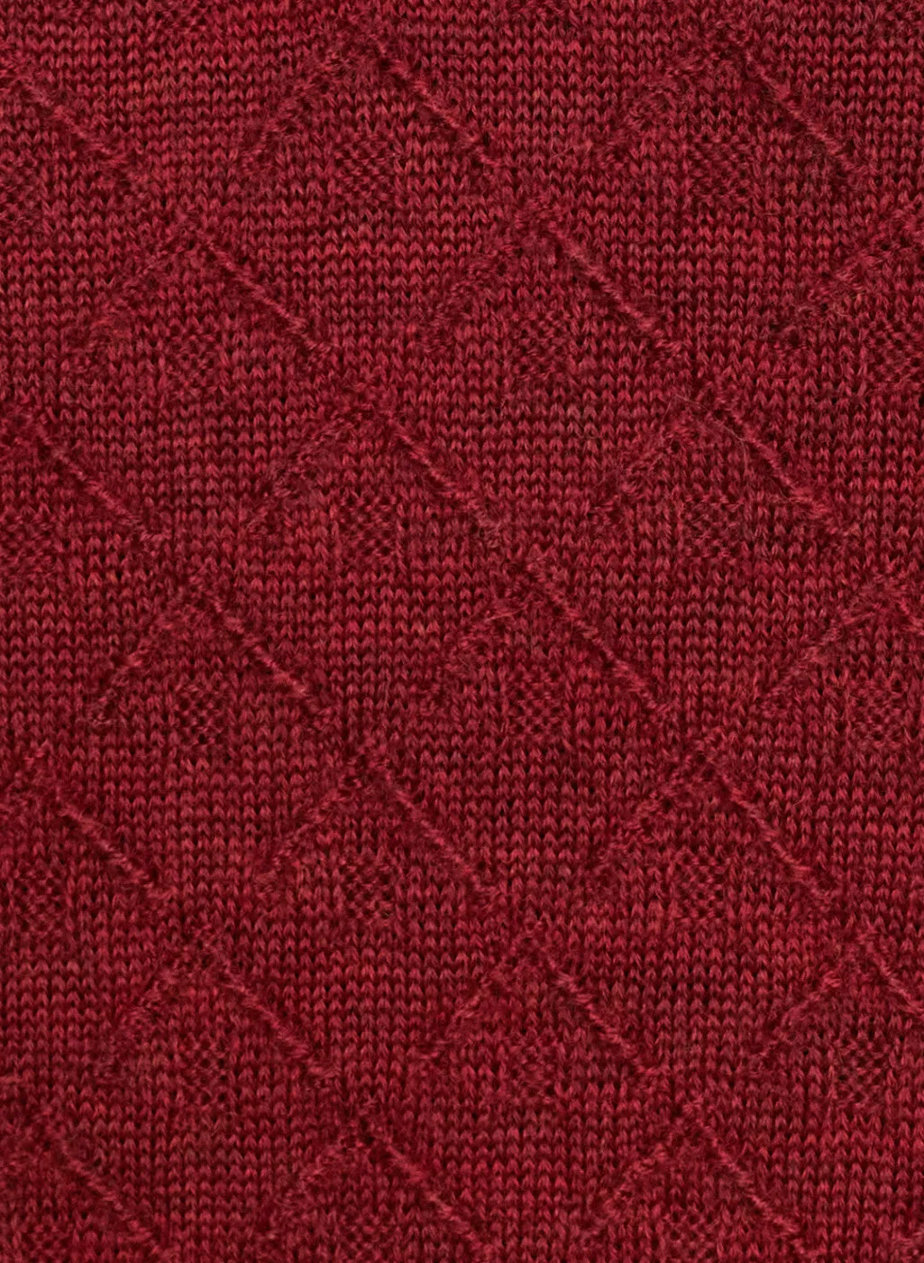 Men Maroon Self Design Sweater