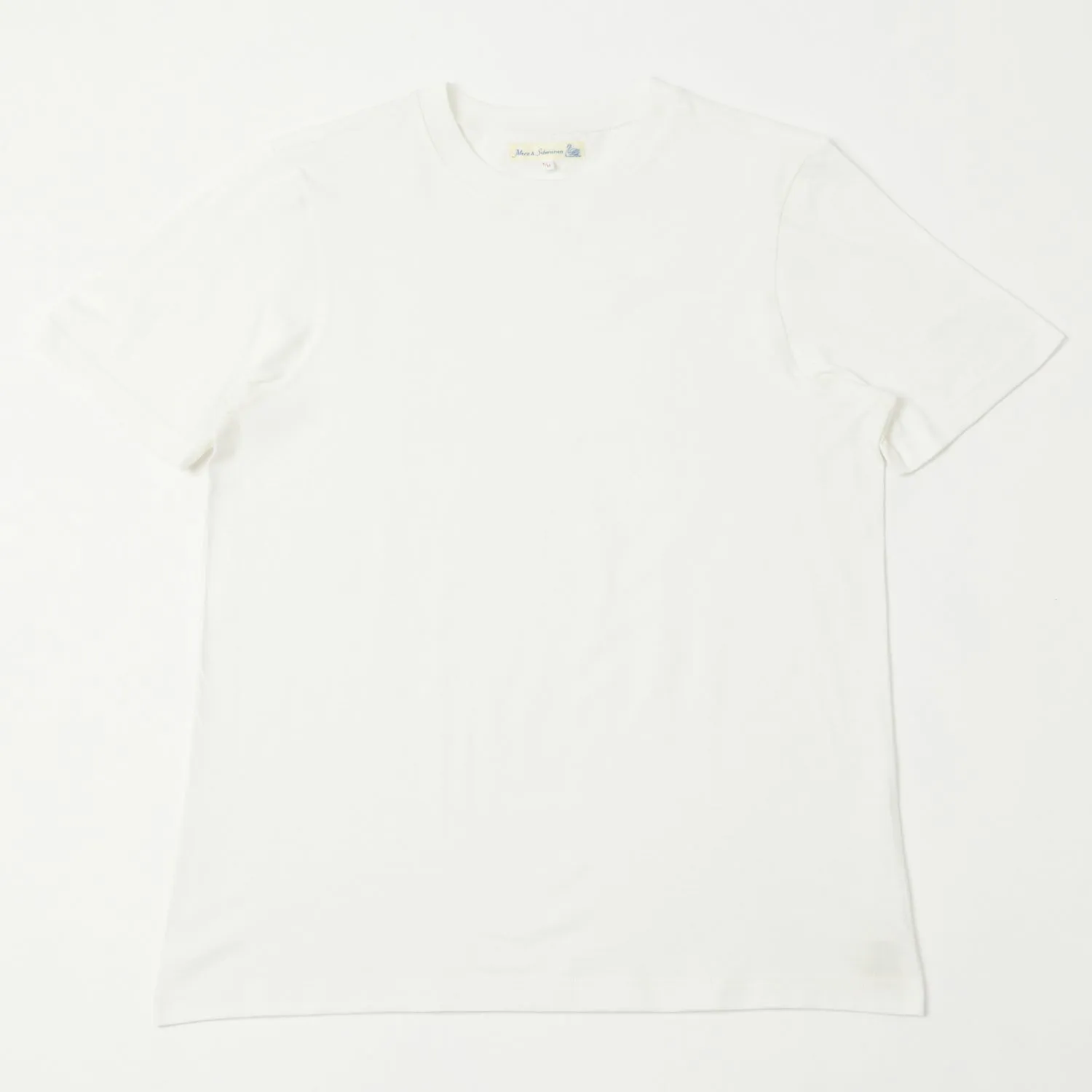 Merz b. Schwanen 1940s Crew Neck Tee - White
