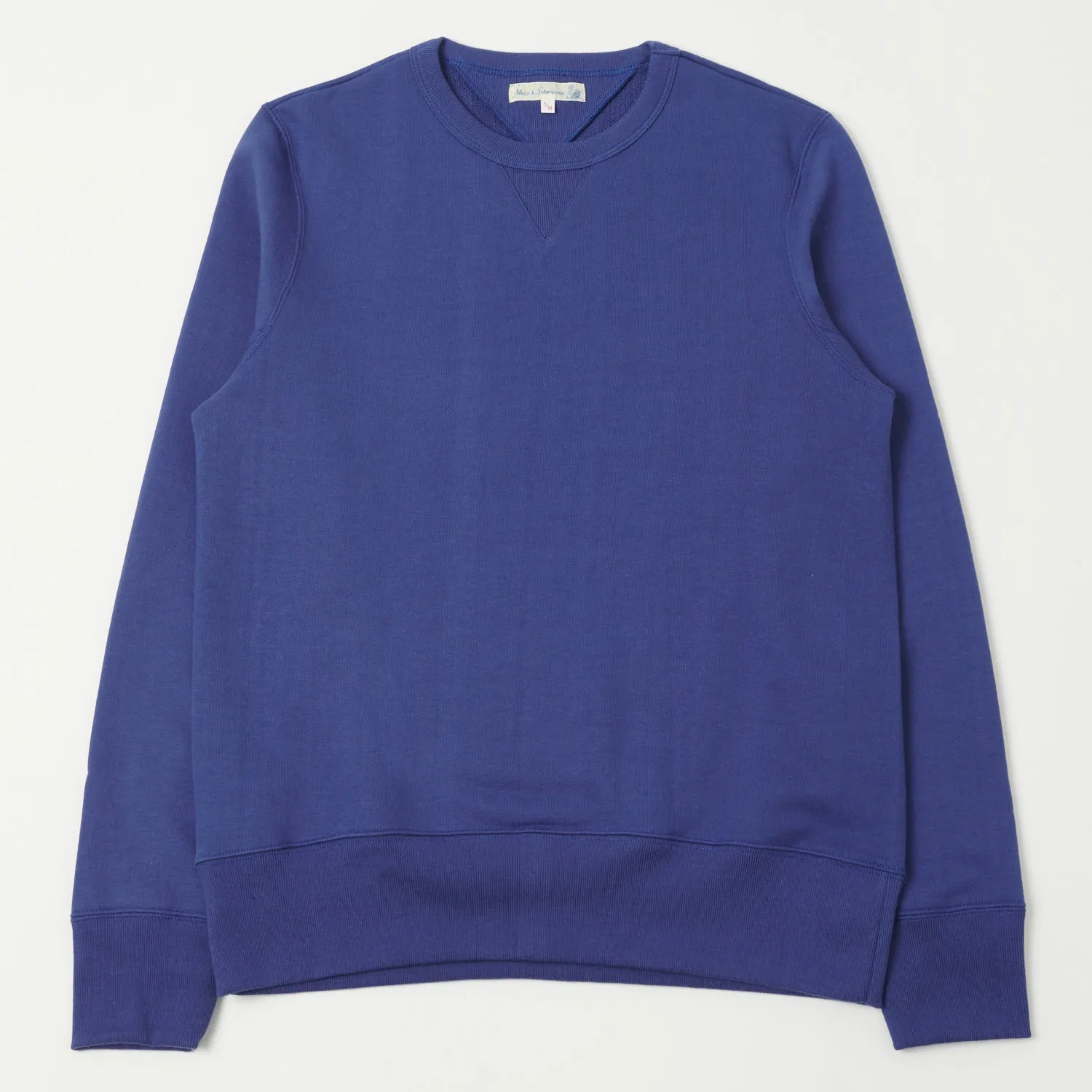 Merz b. Schwanen 346 Crew Neck Sweatshirt - Pacific