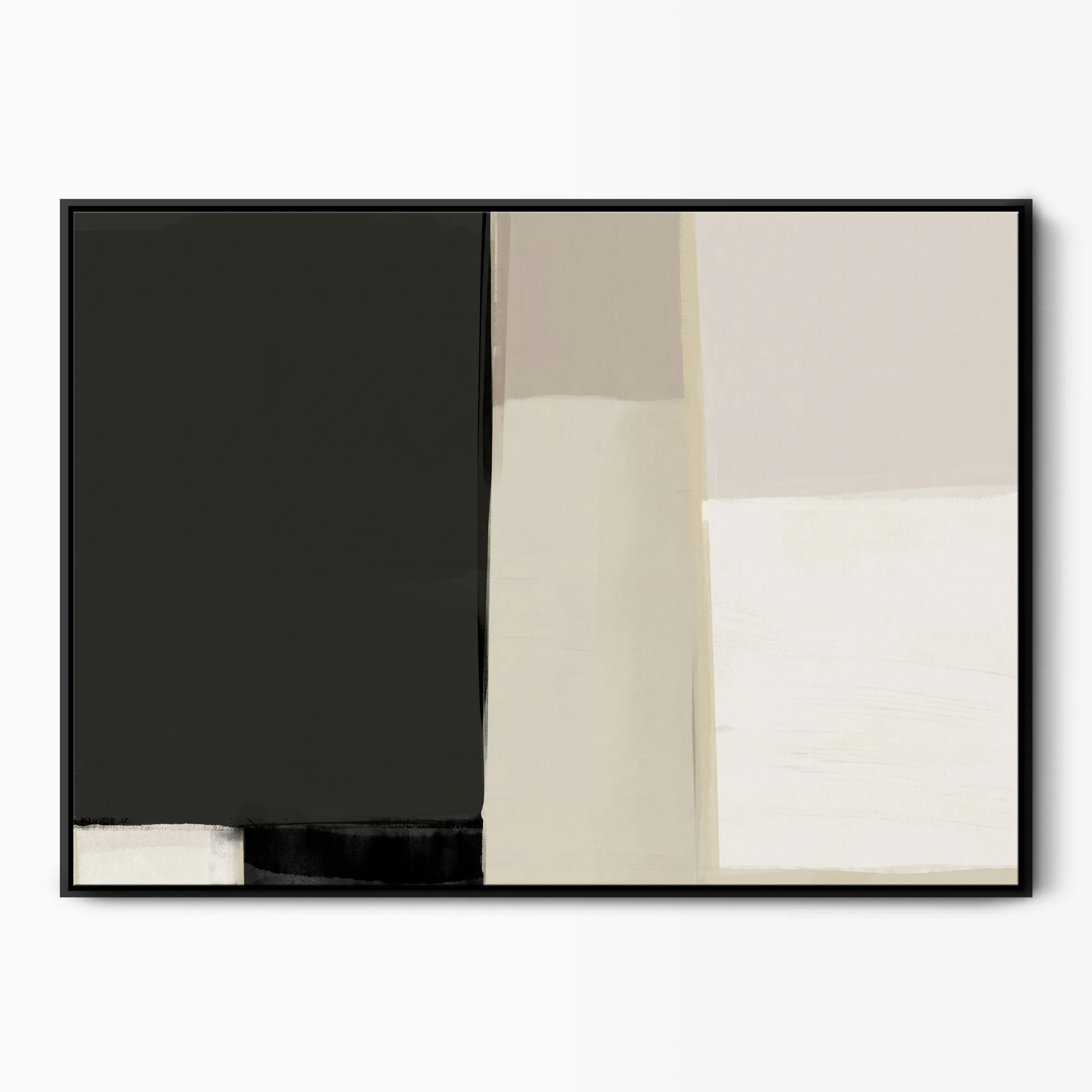 Midnight Calm Framed Abstract Canvas Art