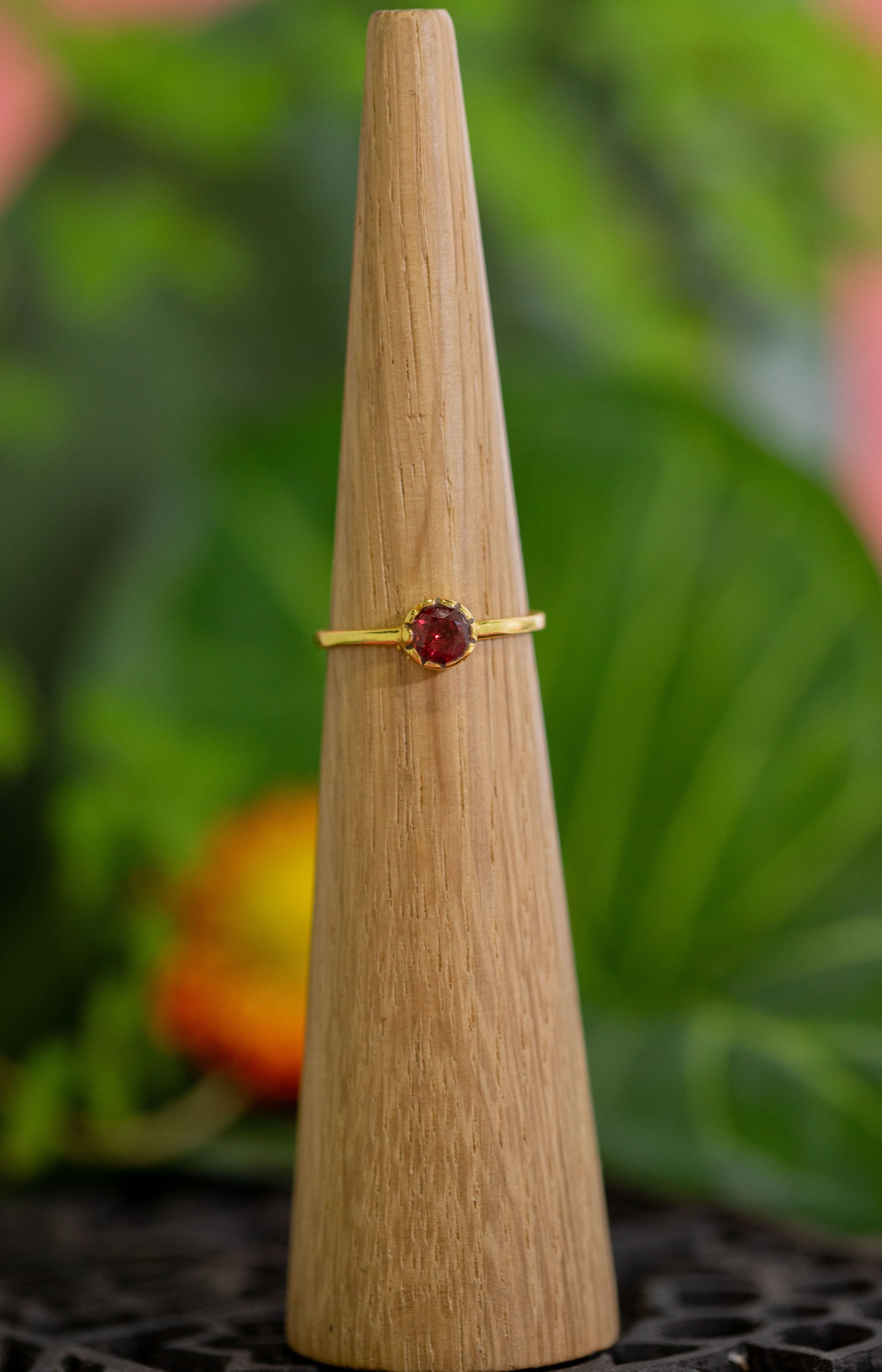 Nala Tiny Garnet Ring