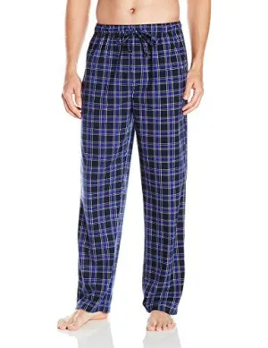 NAUTICA MEN'S COZY FLEECE BLUE/BLK PLAID, NAVY, LARGE