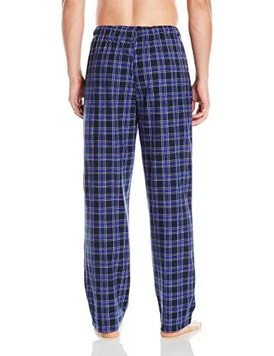 NAUTICA MEN'S COZY FLEECE BLUE/BLK PLAID, NAVY, LARGE