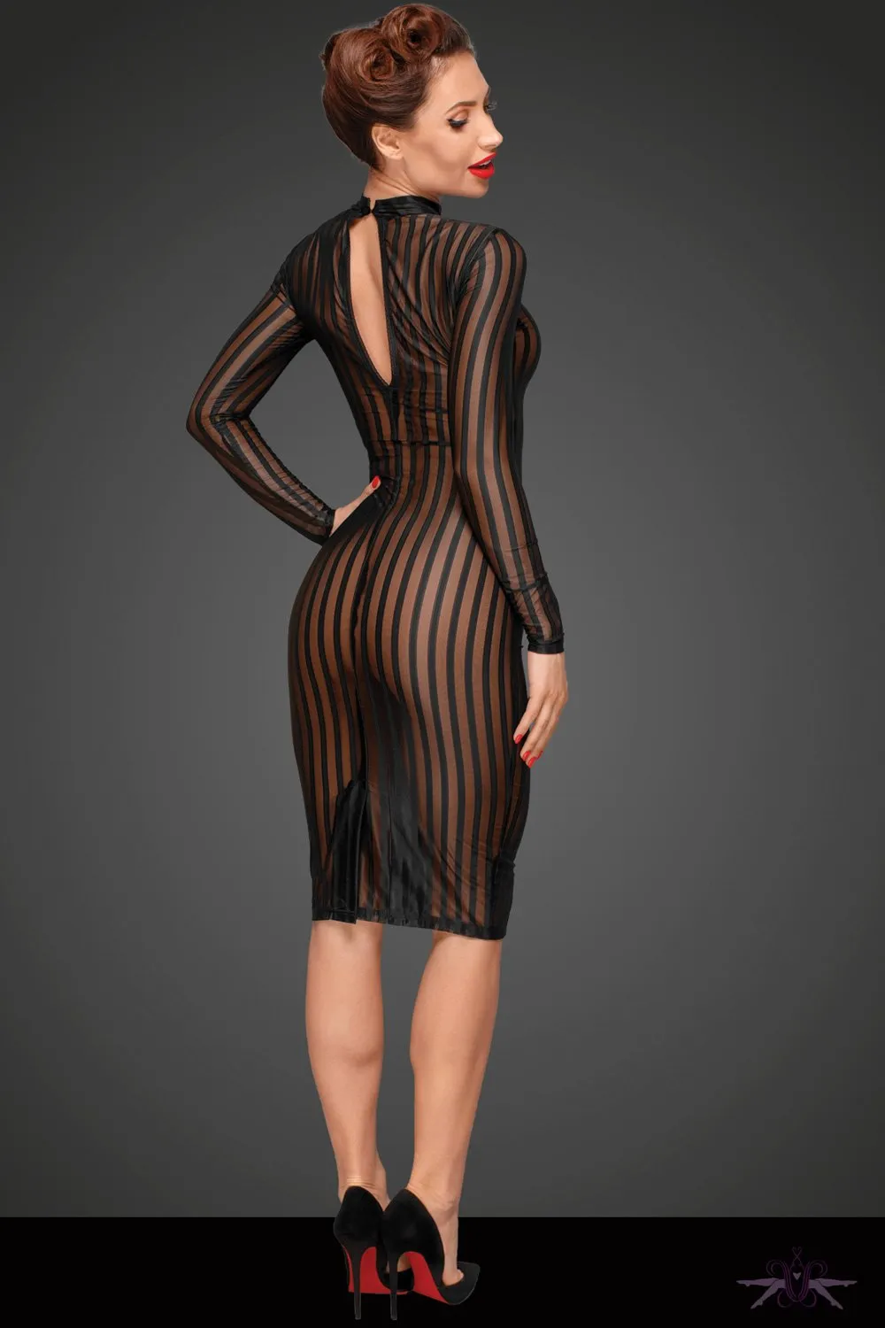 Noir Handmade Classic Sheer Dress