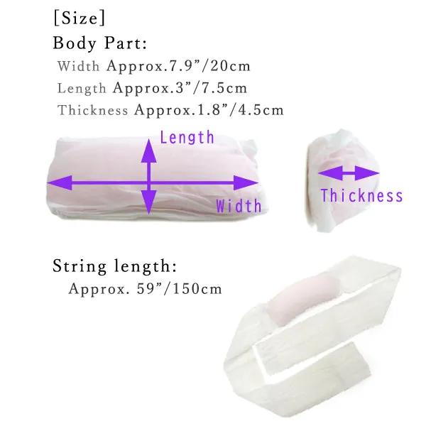 Obi-Makura with Cotton Gauze Belt  Pink "Azuma-sugata" Japanese Brand