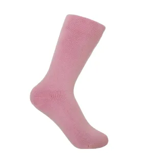 Plain Women's Bed Socks - Pink